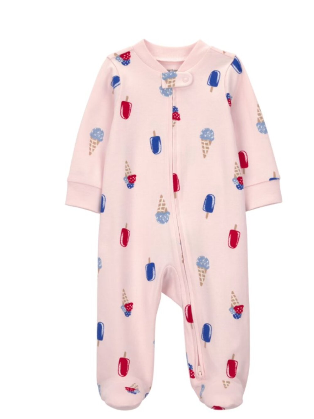 Carter's Child of Mine Pink Popsicle Sleep N Play Footed Pajama